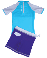 Girl UV Sun Protection Surf Combo Swim Set UPF 50+, FEDJOA Top T shirt  Shorts TIPIA